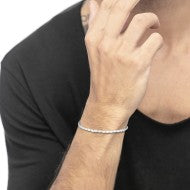 Bracciale con perle ovali