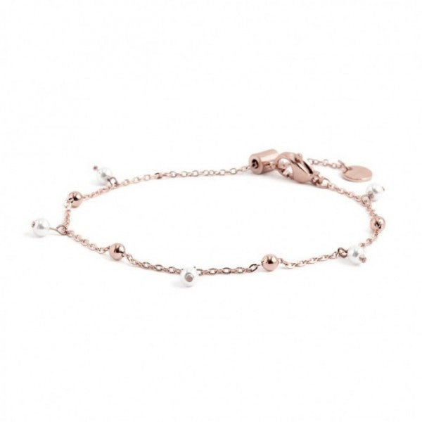 2br0071r-w Bracciale con sfere e perle