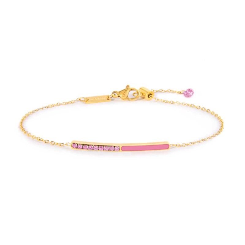Bracciale con zirconi e smalto