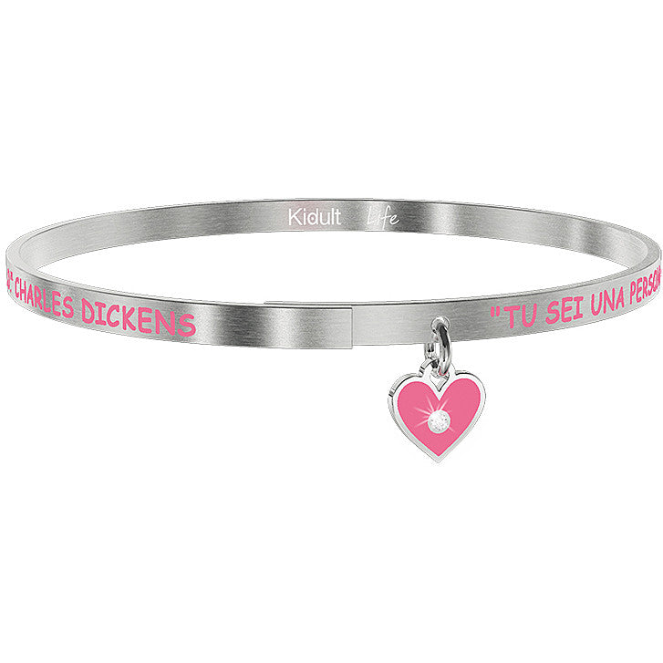731862 BRACCIALE "u sei una persona di quelle che si incontrano quando la vita decide di farti un regalo" C. DICKENS