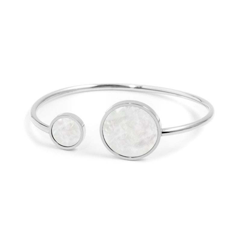 2br0050-w Bracciale rigido con madreperla