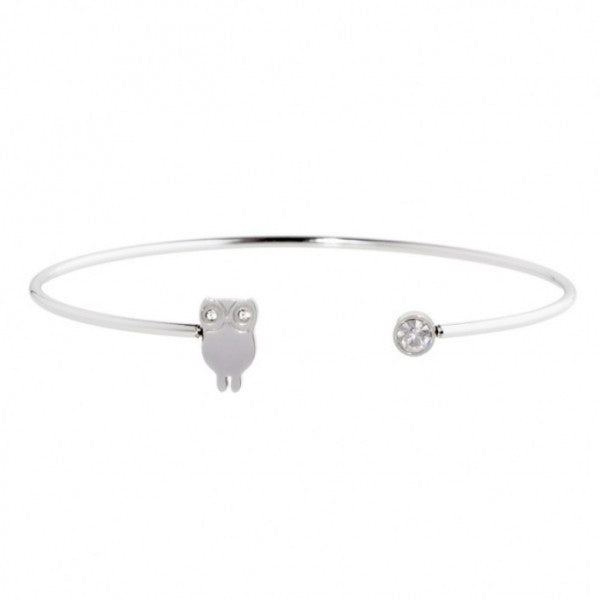 18br081 Bracciale rigido "Gufo"