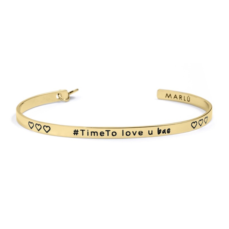 18br107g Bracciale rigido love u bae