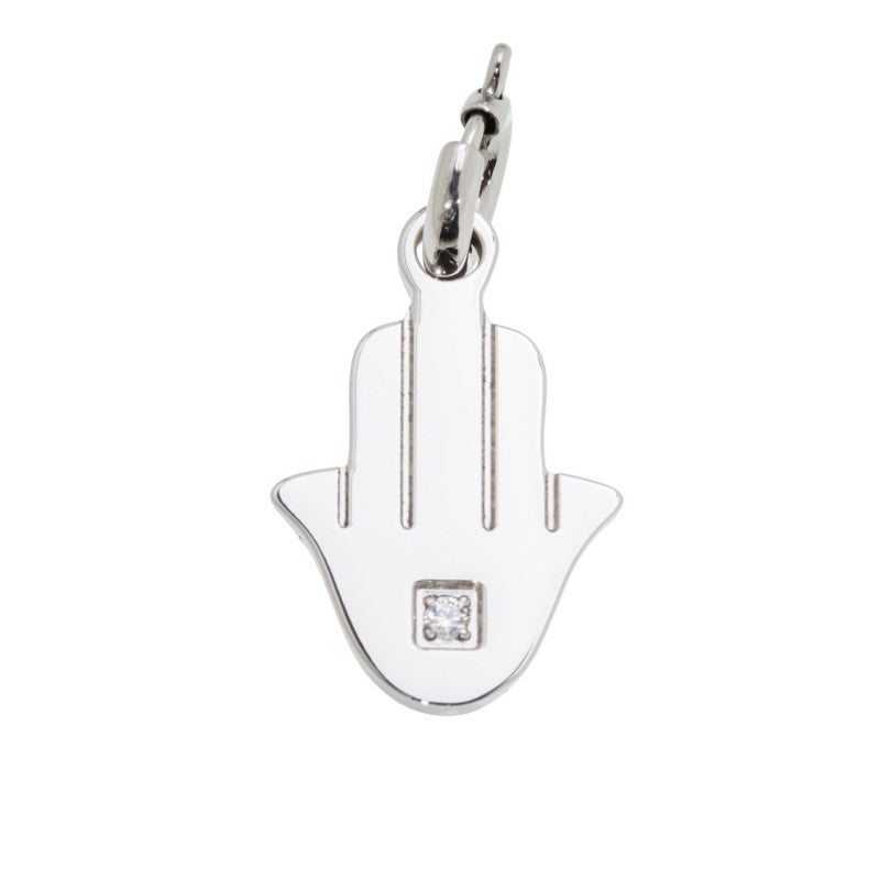 18ch032 Charm mano di fatima con zircone