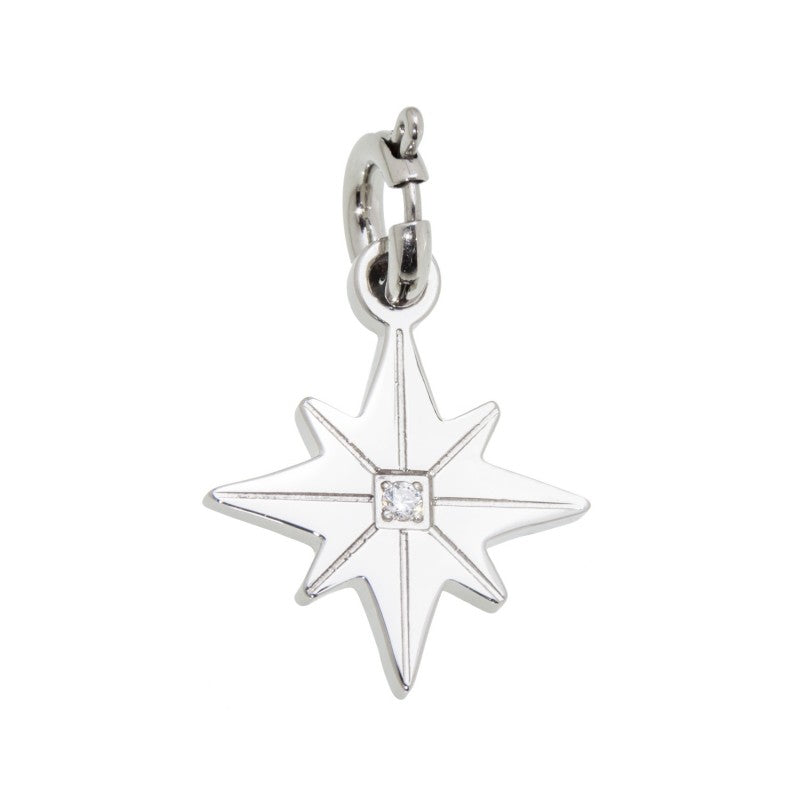 18ch041 Charm rosa dei venti con zircone