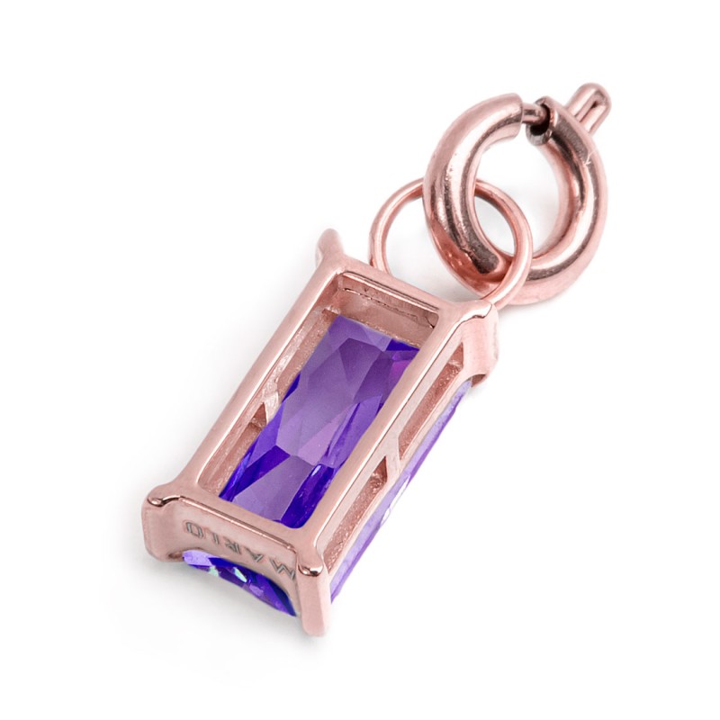Charm con zircone baguette - Gioielleria Fondente