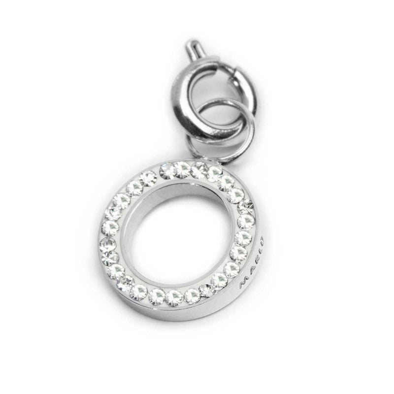 Charm lettera O con cristalli - Gioielleria Fondente