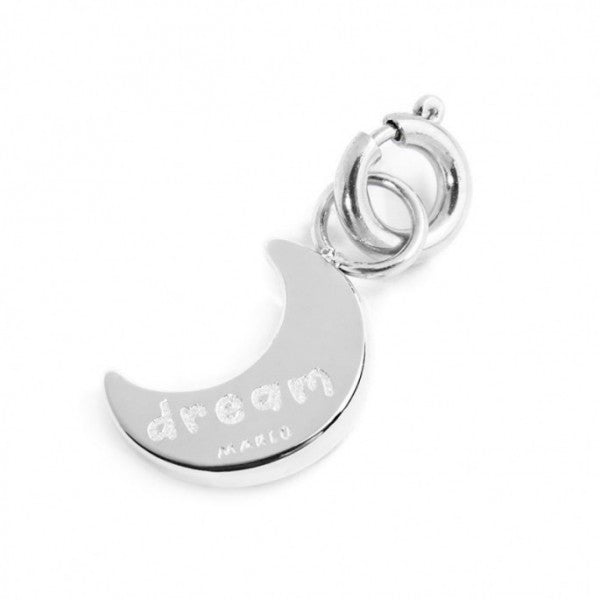 Charm Luna Con Zircone Blu - Gioielleria Fondente