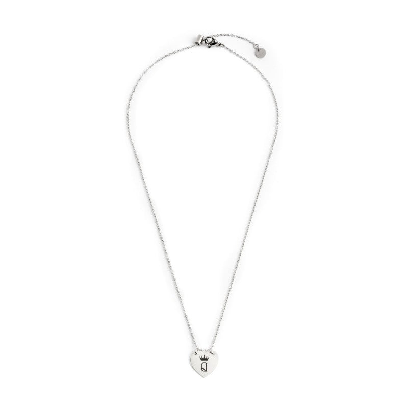 18cn056 Collana cuore con lettera q
