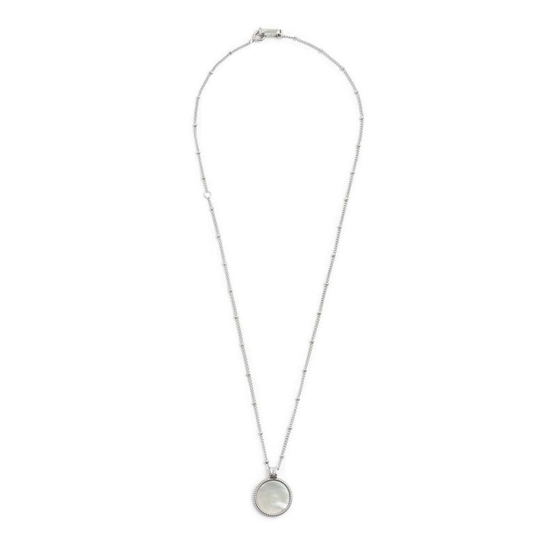 Collana catena grumetta con pendente tondo - Gioielleria Fondente