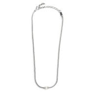 Collana catena snake con sfera centrale