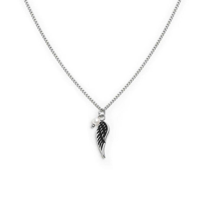 Collana con ala pendente e perla - Gioielleria Fondente