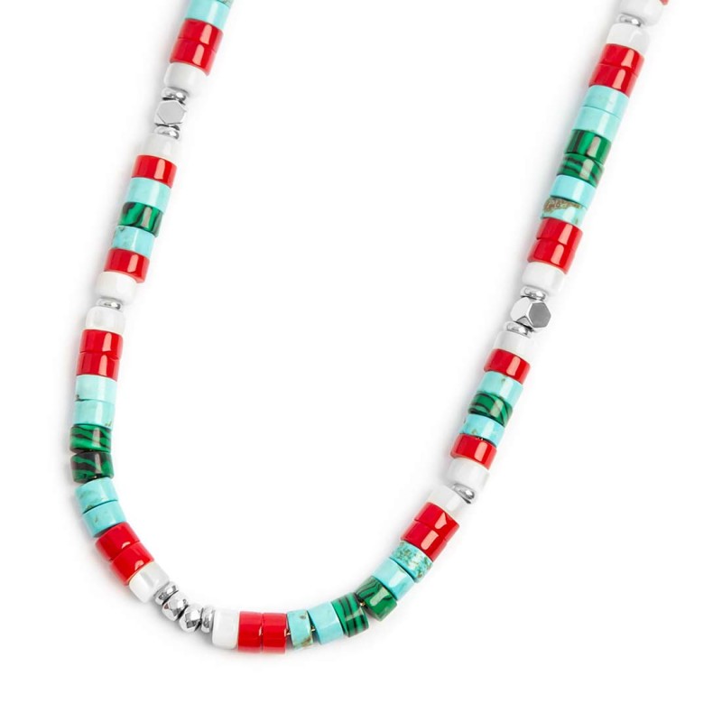 Collana con pietre a rondelle - Gioielleria Fondente