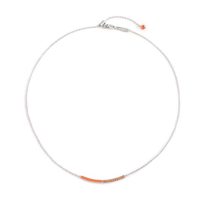 Collana con zirconi e smalto