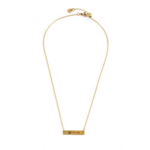Gioielleria Fondente Collana con targhetta "Love"
