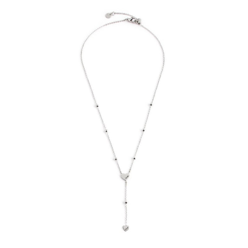 18co017 Collana y cuore strass love
