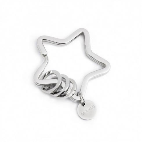 12pc011 Portachiavi stella con anelli piccoli