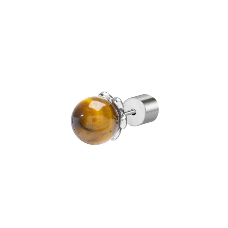Orecchino a lobo con sfera