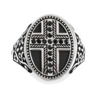 Piastrina ovale croce changy