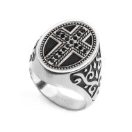 Piastrina ovale croce changy