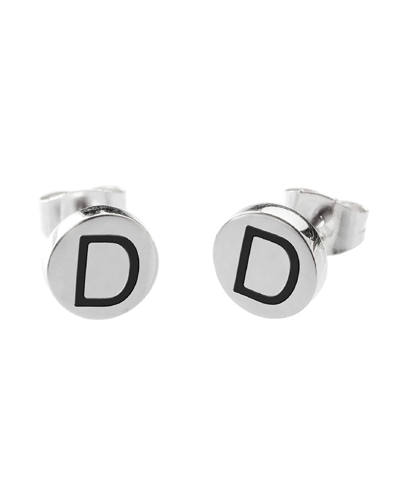 18or022d Orecchini con lettera "D"