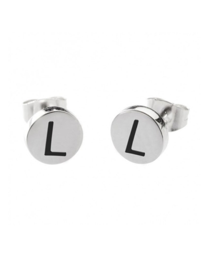 18or022l Orecchini con lettera "L"