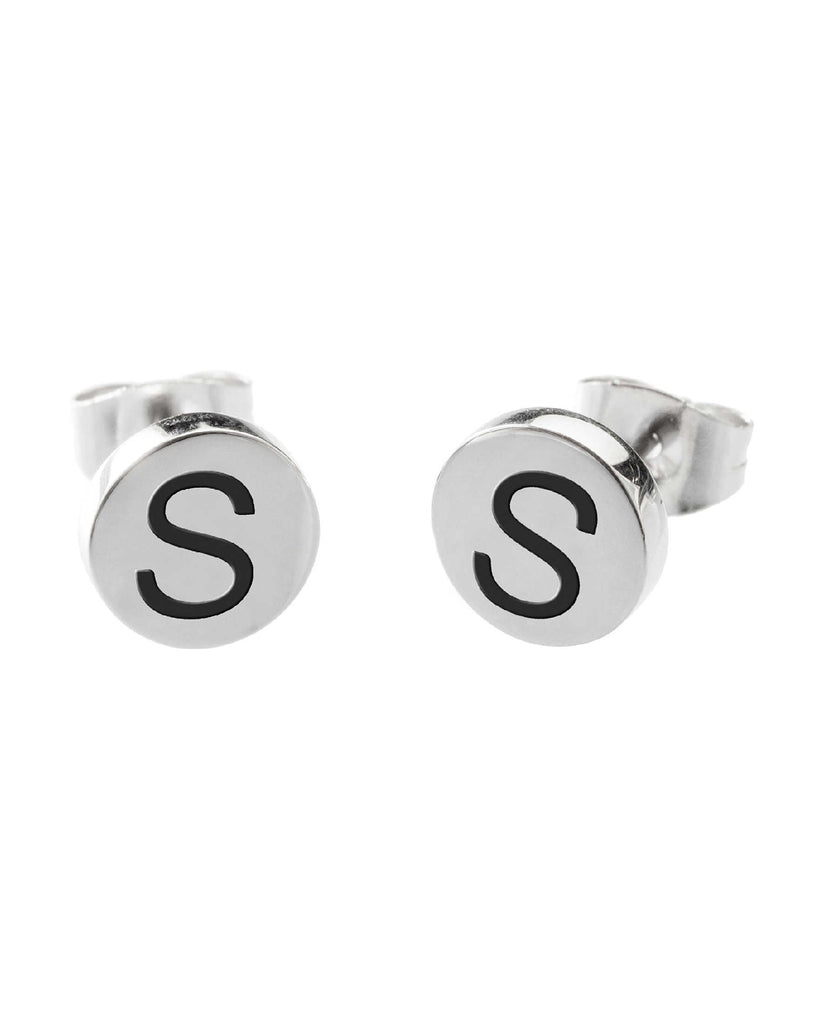 18or022s Orecchini con letttera "S"