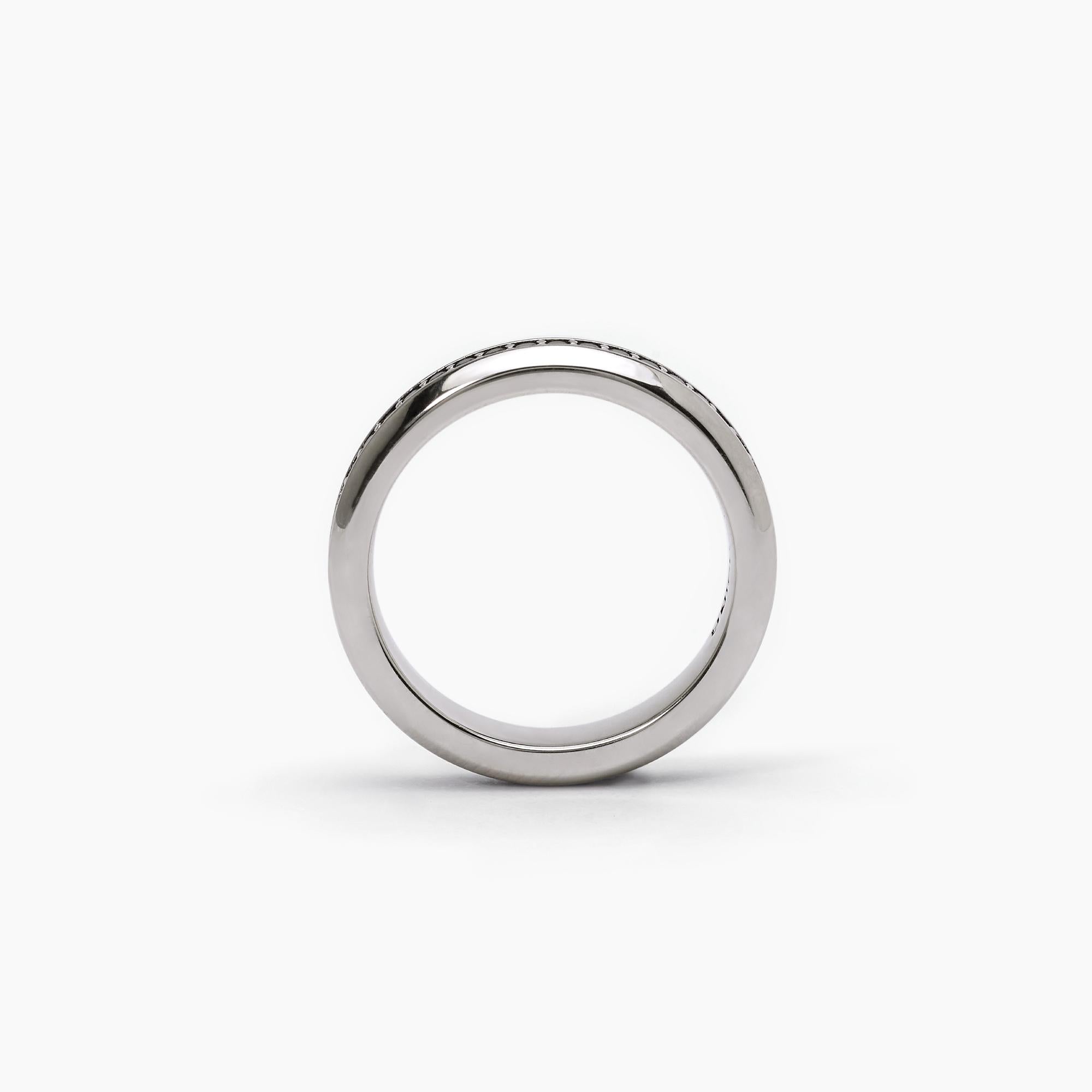 Anello pavè nero MONTECARLO - Gioielleria Fondente