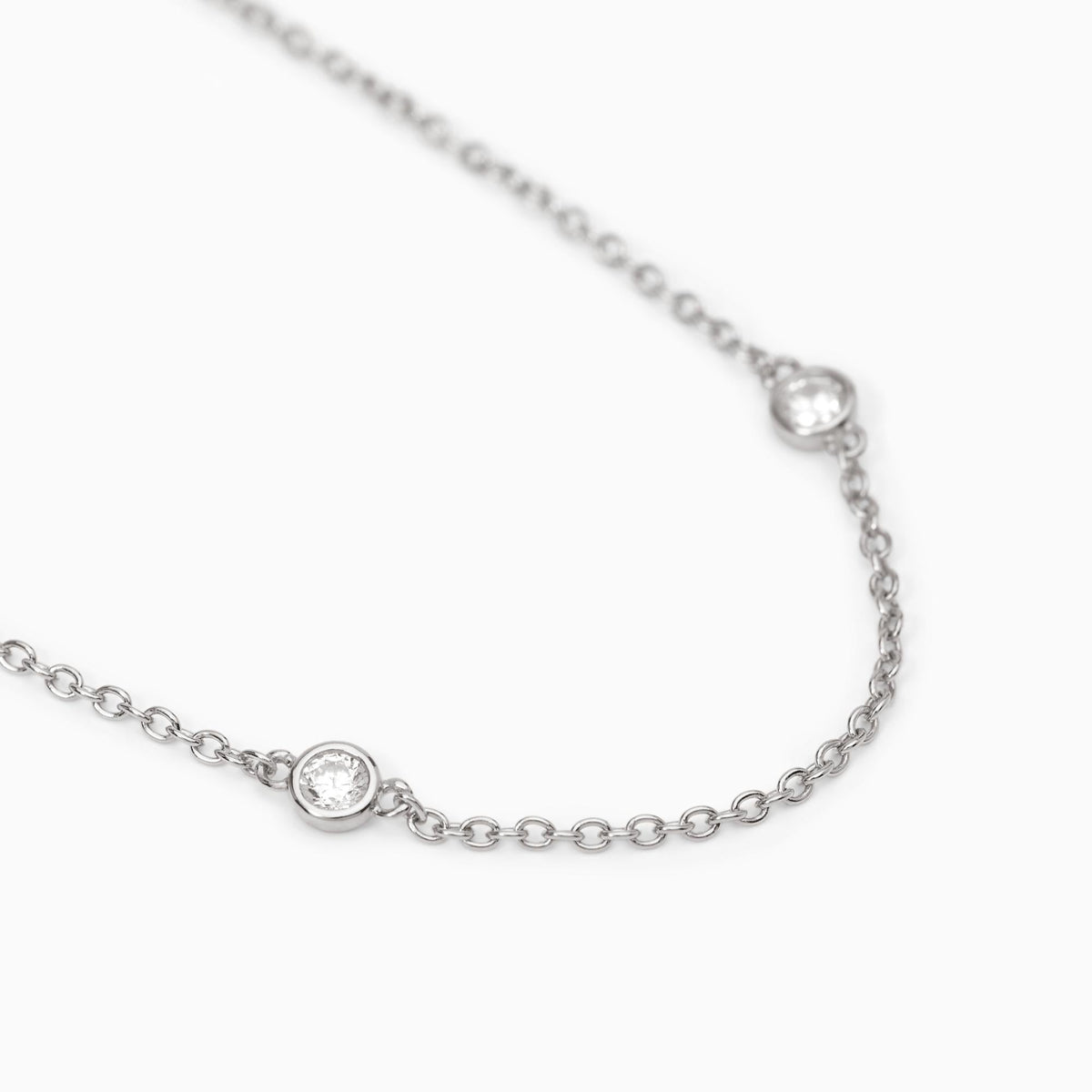Collana sottile in argento SPOTLIGHT