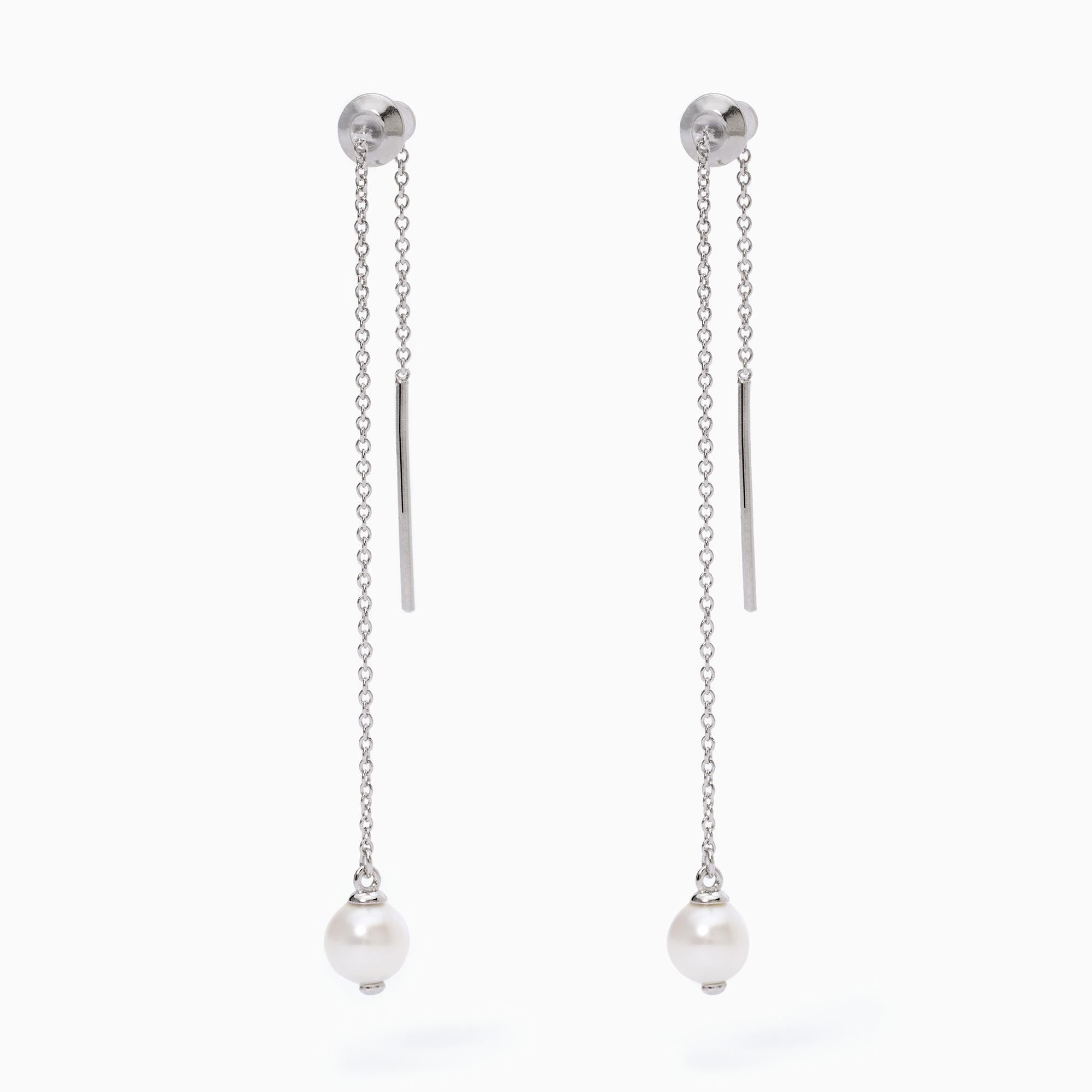 Orecchini in argento perle coltivate SCATTO RUBATO