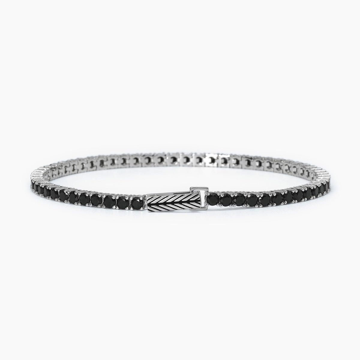 Bracciale tennis nero TENNIS CLUB - Gioielleria Fondente