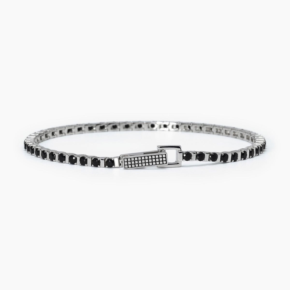Bracciale tennis nero TENNIS CLUB - Gioielleria Fondente