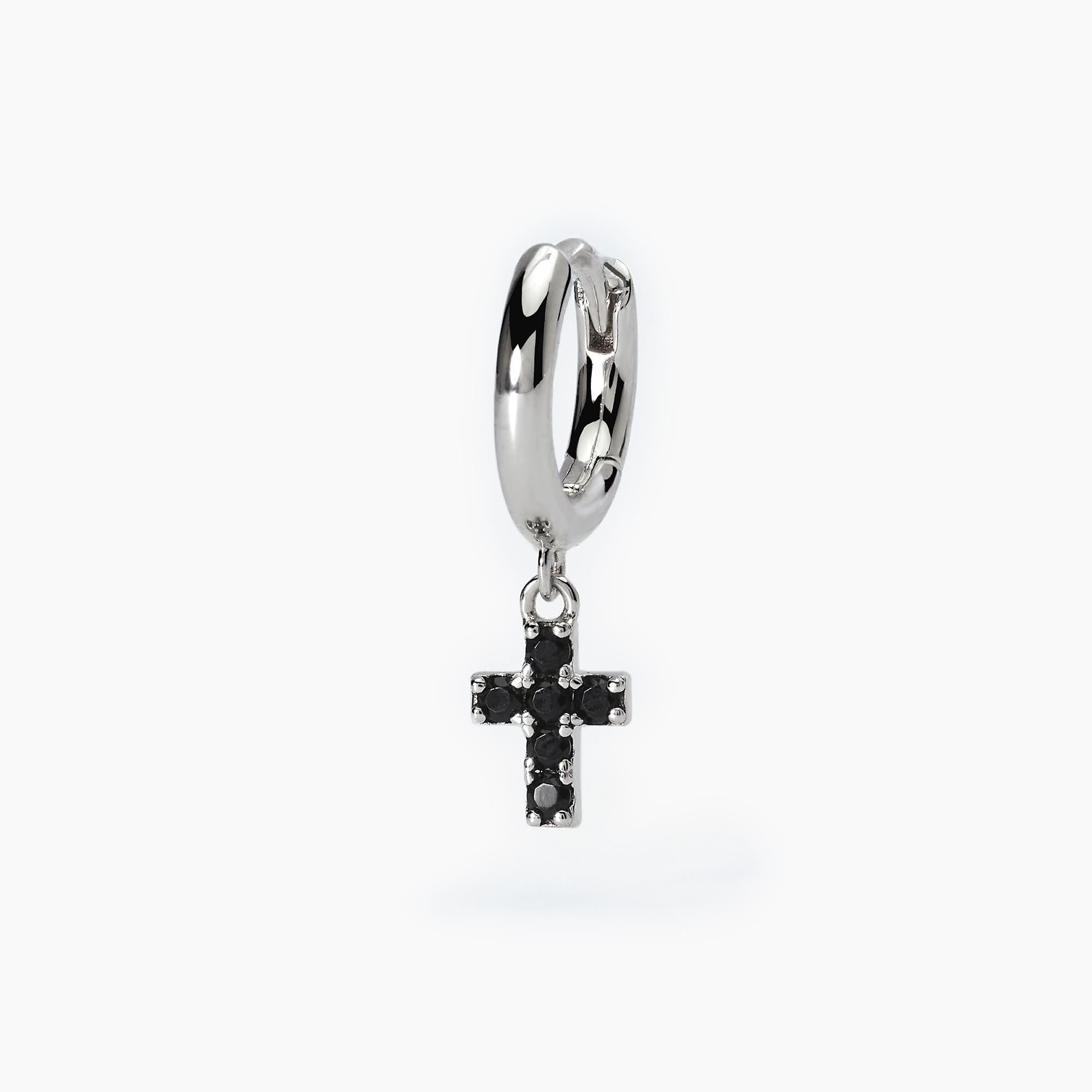 Orecchino con ciondolo croce MYSTICAL - Gioielleria Fondente