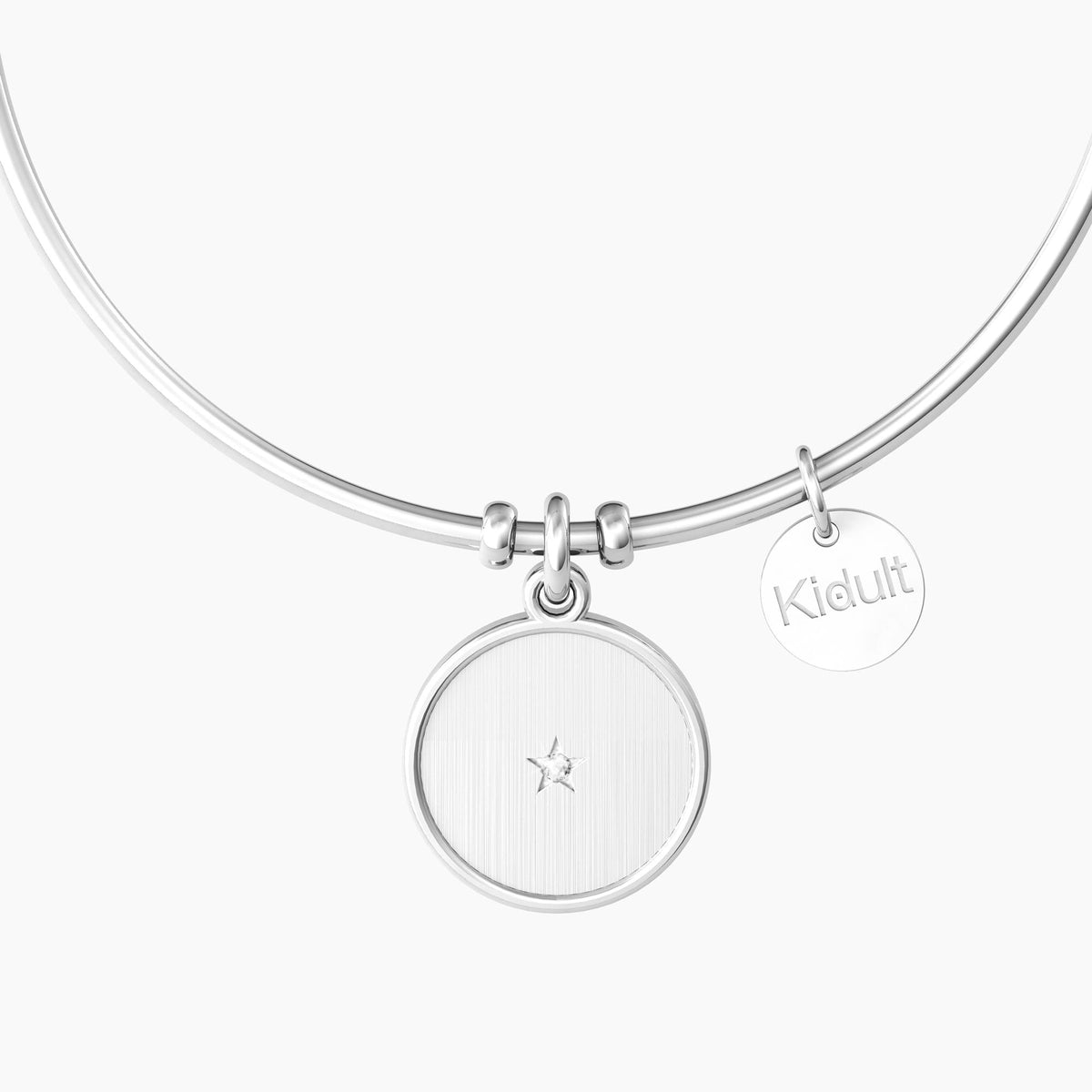 Bracciale rigido amica con ciondolo e frase "UNA VERA AMICA È PER TUTTA LA VITA" - Gioielleria Fondente