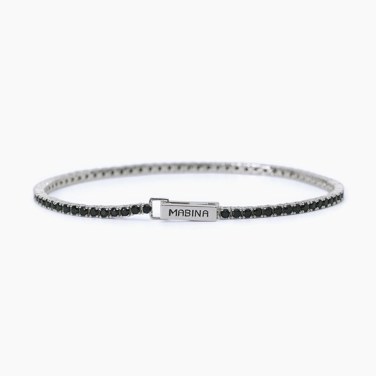 Bracciale tennis nero TENNIS CLUB - Gioielleria Fondente
