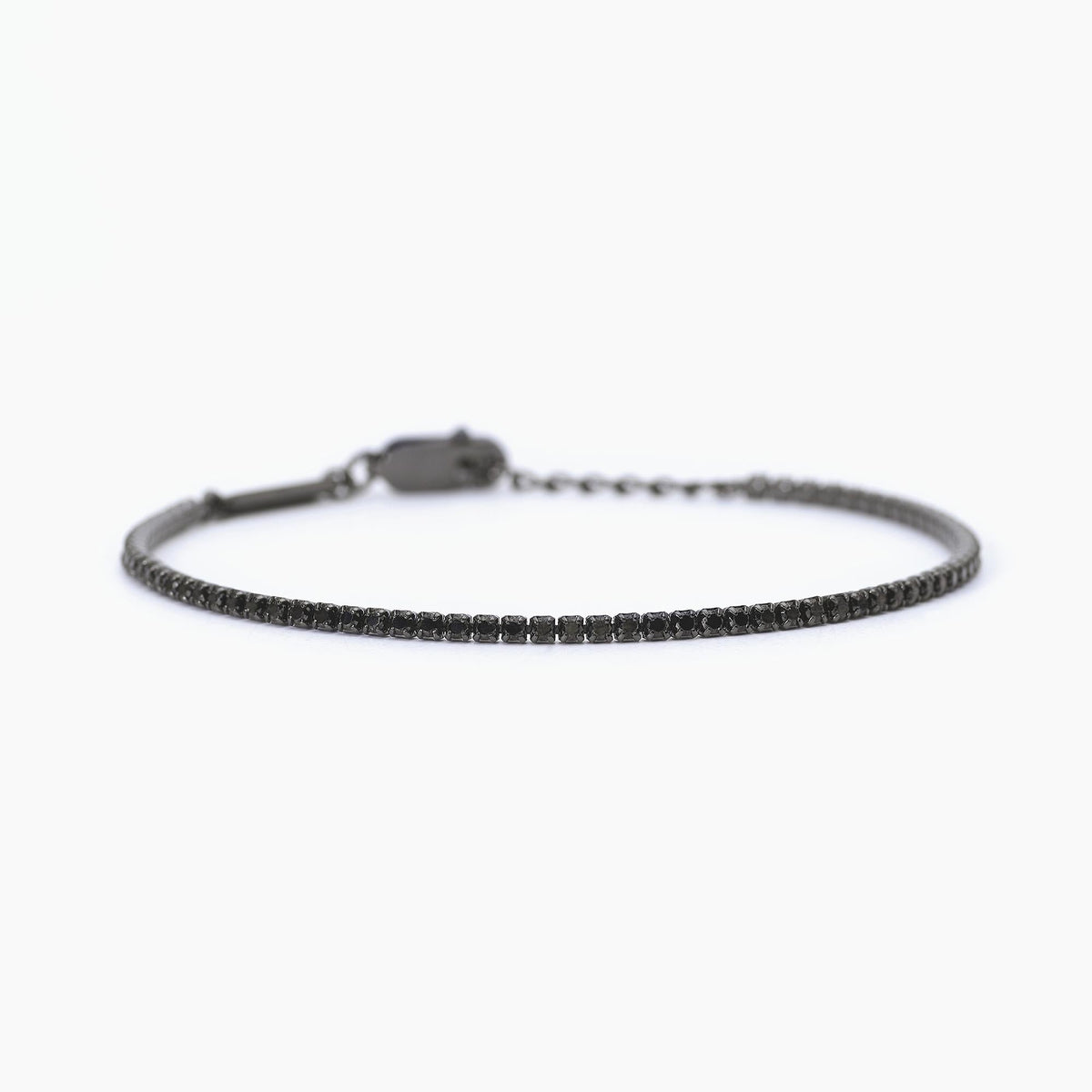 Bracciale tennis nero MINI TENNIS - Gioielleria Fondente