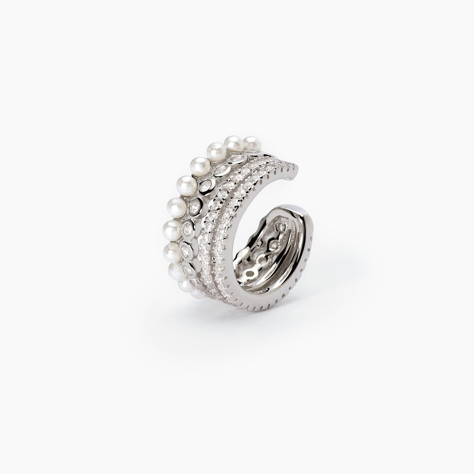 Orecchino ear cuff multifilo CUFFMANIA - Gioielleria Fondente