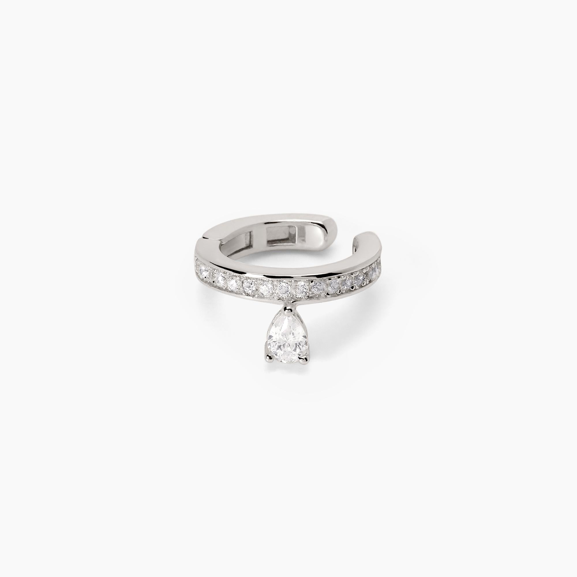 Orecchino ear cuff con pendente CUFFMANIA - Gioielleria Fondente