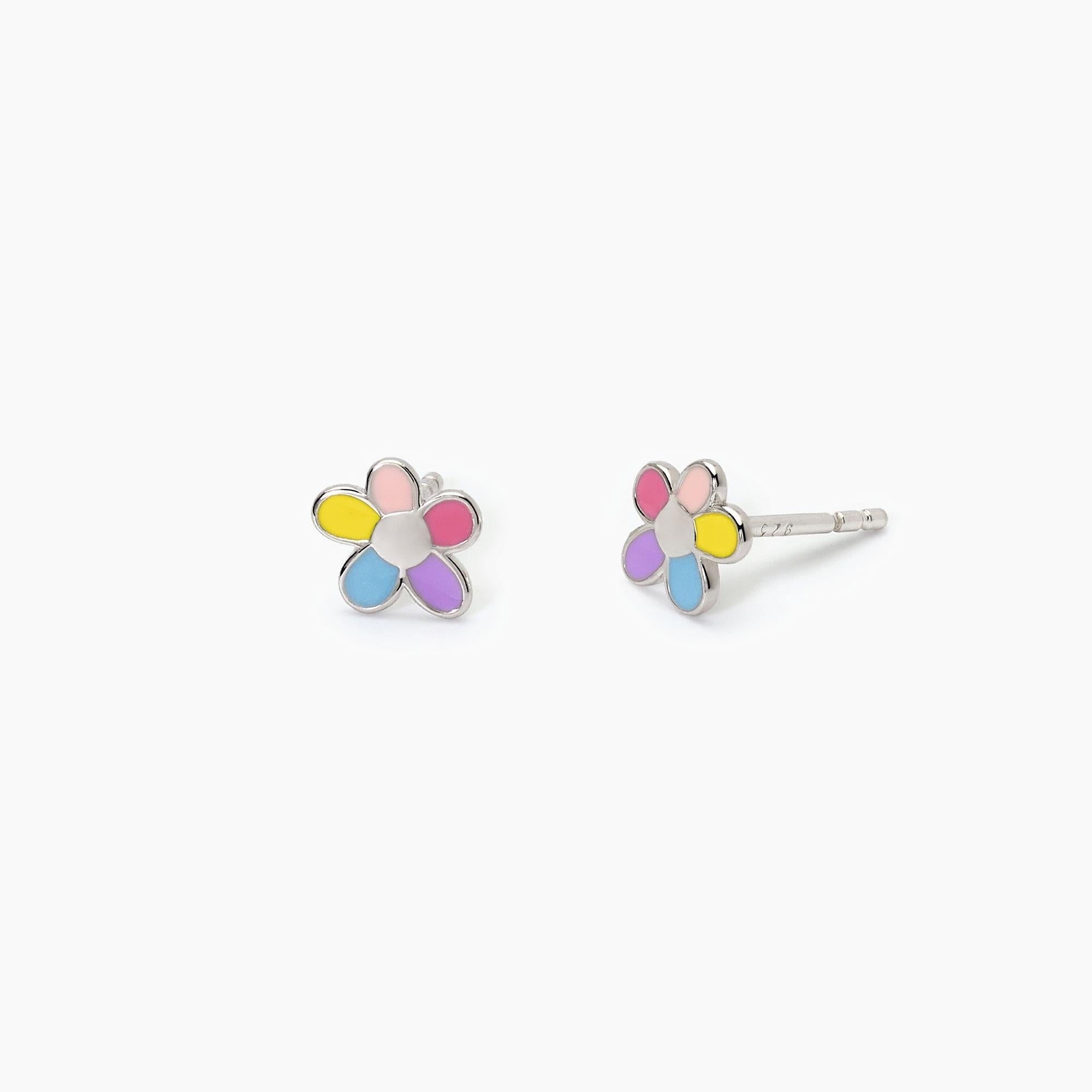 Orecchini in argento con fiorellino BLOOM