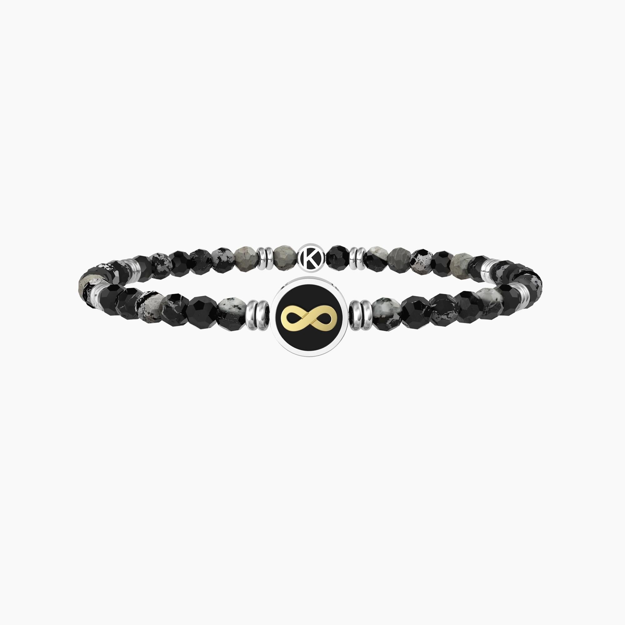 Bracciale elastico uomo "Infinito | Oltre i limiti" - Gioielleria Fondente