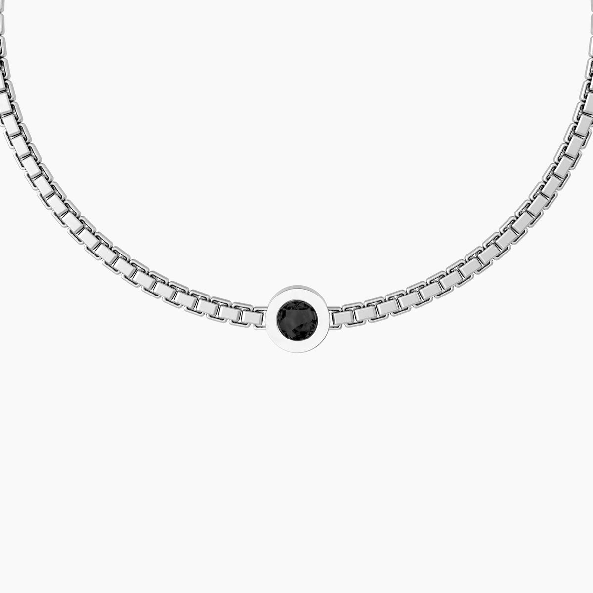 Bracciale uomo con catena e cristalli "Unicità" - Gioielleria Fondente