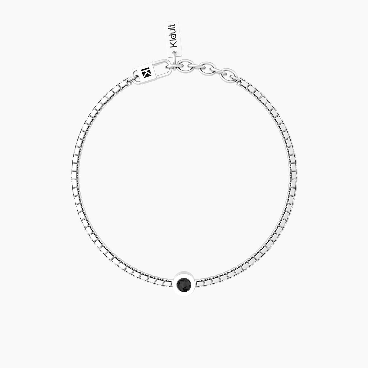 Bracciale uomo con catena e cristalli "Unicità" - Gioielleria Fondente