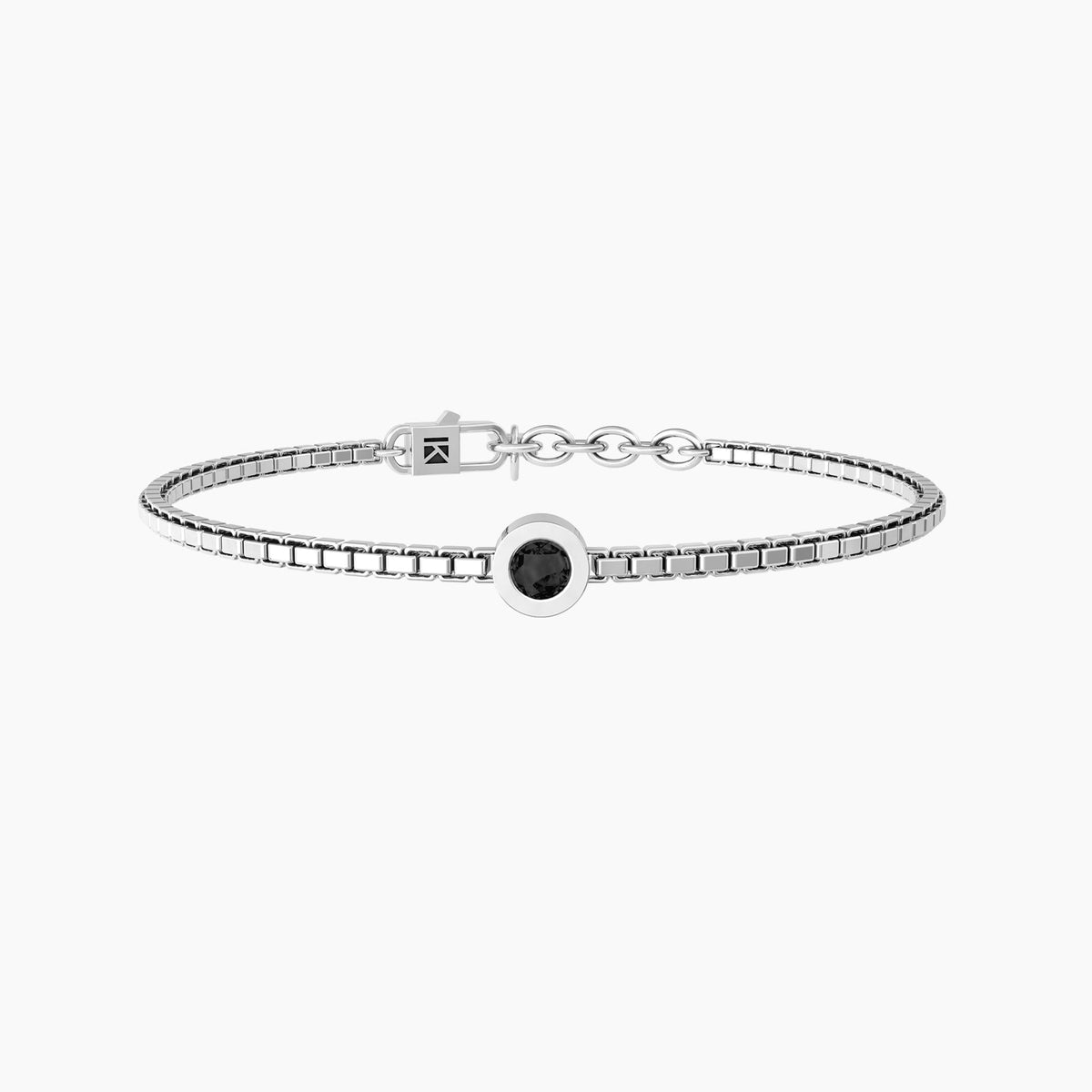 Bracciale uomo con catena e cristalli "Unicità" - Gioielleria Fondente