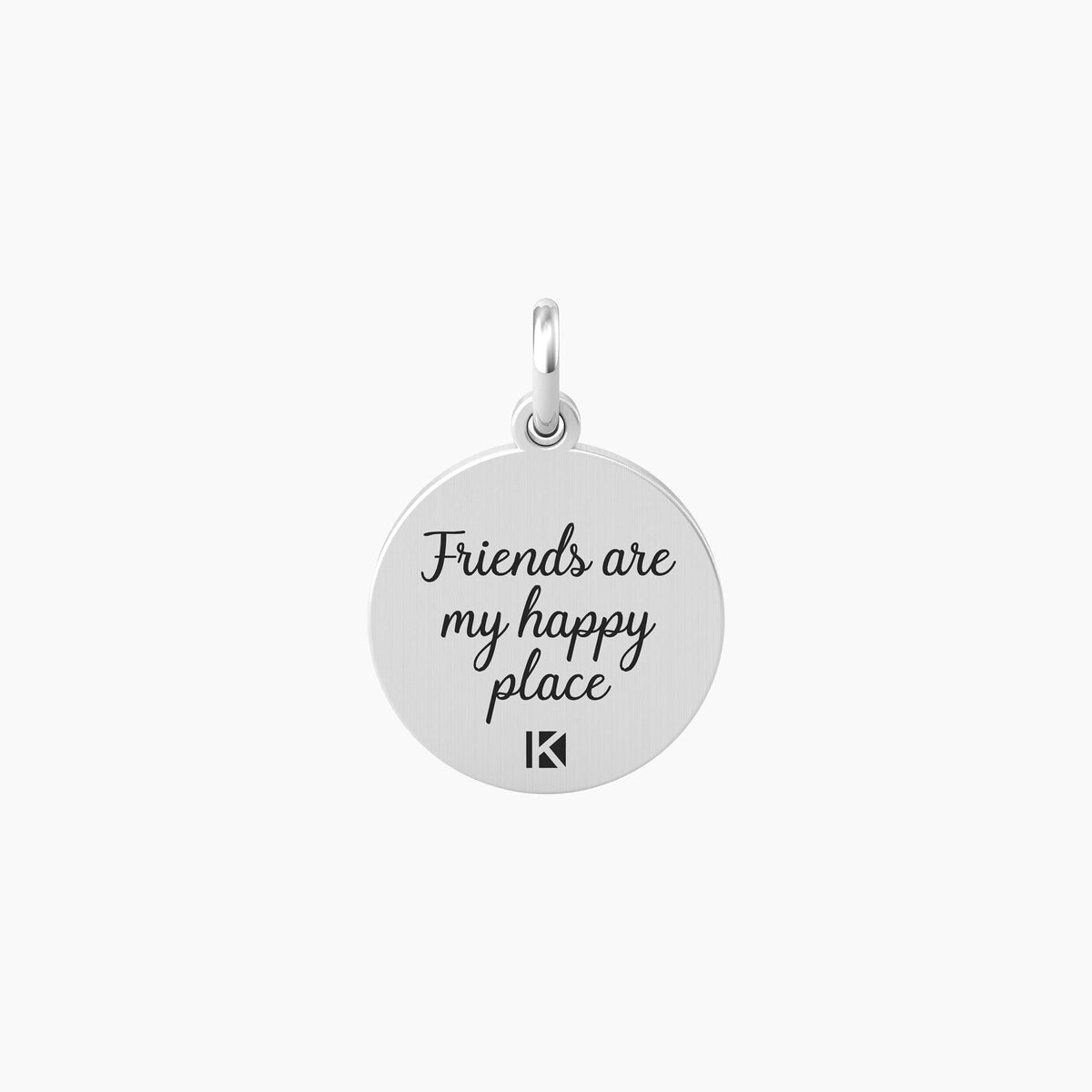 Ciondolo con scritta amicizia ed elemento stella STELLA | HAPPY PLACE - Gioielleria Fondente