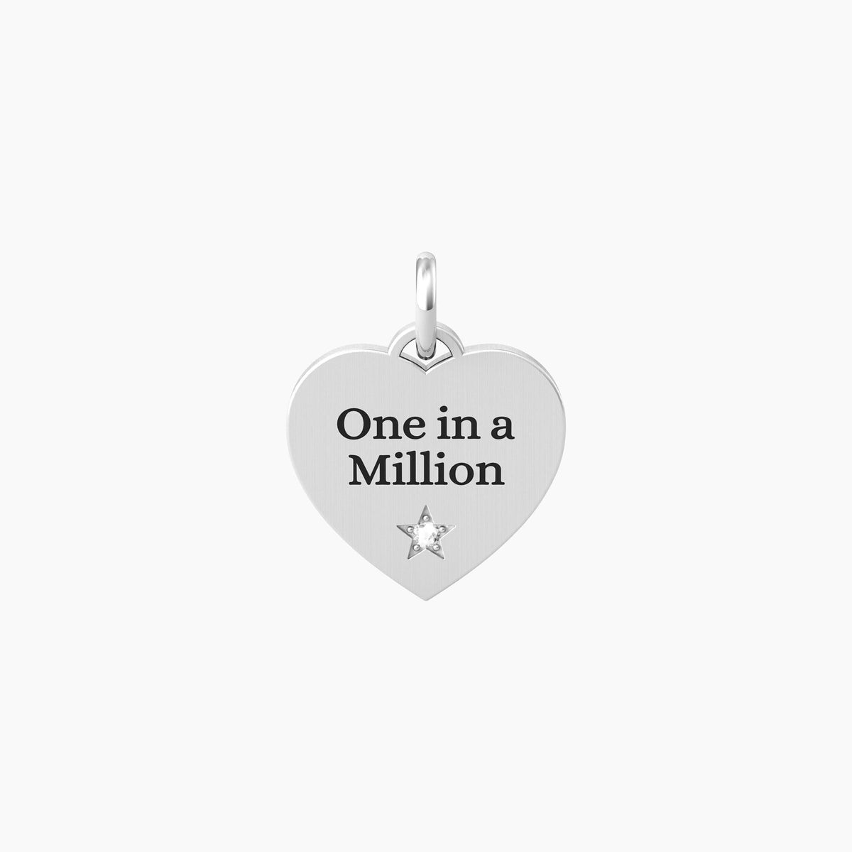 Ciondolo cuore con scritta one in a million CUORE | ONE IN A MILLION - Gioielleria Fondente
