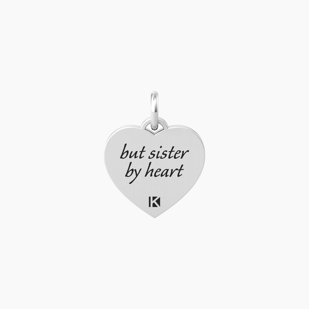 Ciondolo cuore con scritta amiche SISTER BY HEART - Gioielleria Fondente