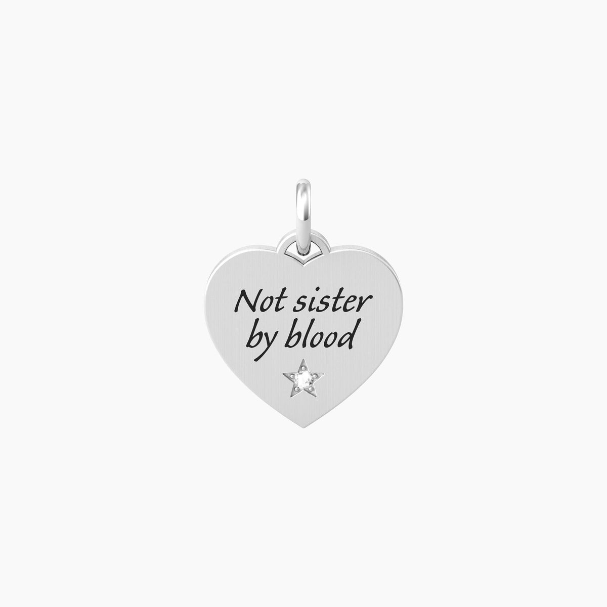 Ciondolo cuore con scritta amiche SISTER BY HEART - Gioielleria Fondente