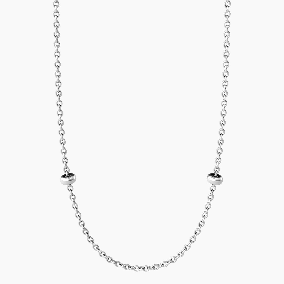 Collana in acciaio con catena forzatina ALBA - Gioielleria Fondente