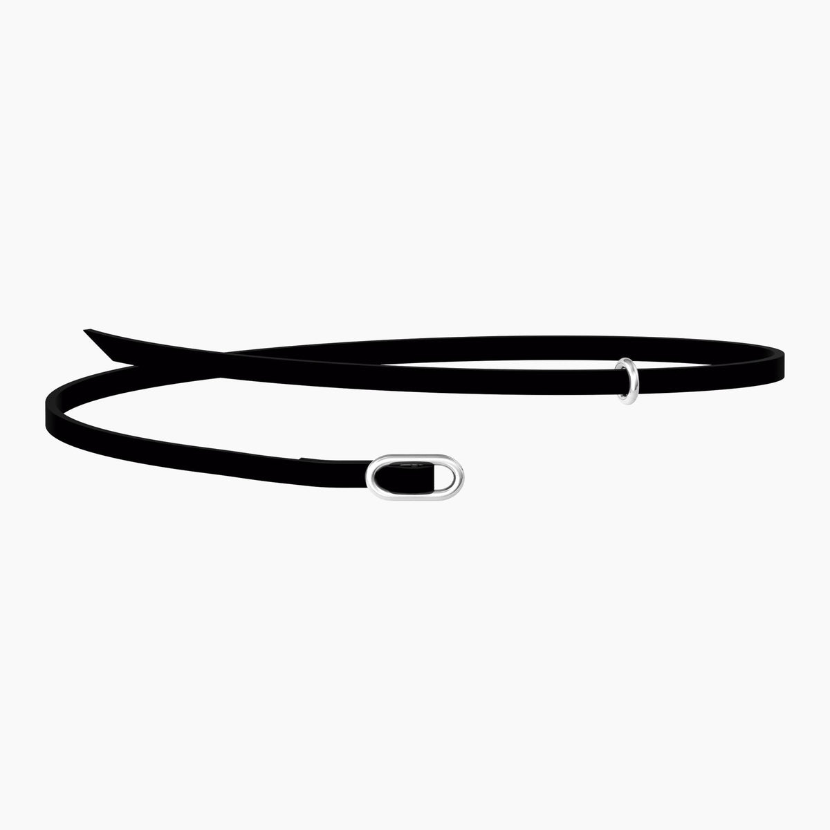 Choker-bracciale in camoscio nero SKINNY - Gioielleria Fondente