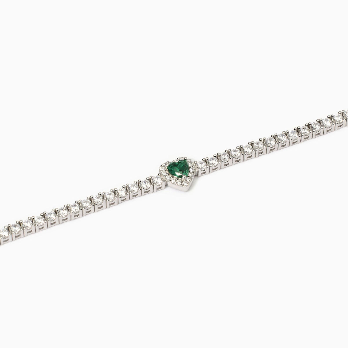 Bracciale tennis donna con smeraldo LOVE AFFAIR - Gioielleria Fondente
